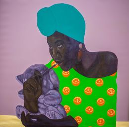 Gemälde, Looking Forward, Babatunde Adeogun