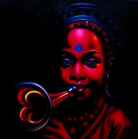 Peinture, Dotted Blue, Awosola Michael Angello