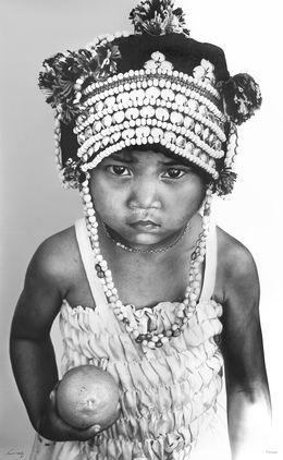 Zeichnungen, Petite fille Akha, François Gruson