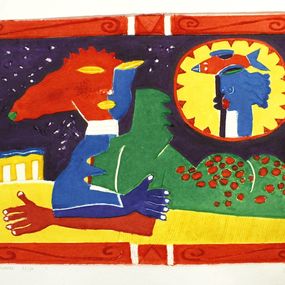 Print, Una mujer ensimismada, Clemens Briels