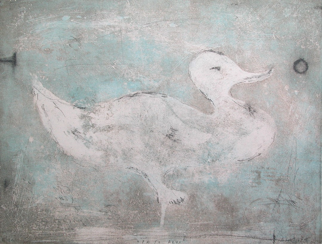 Alexis Gorodine, Pato Azul, lithographie originale Alexis Gorodine, Pato Azul, lithographie originale