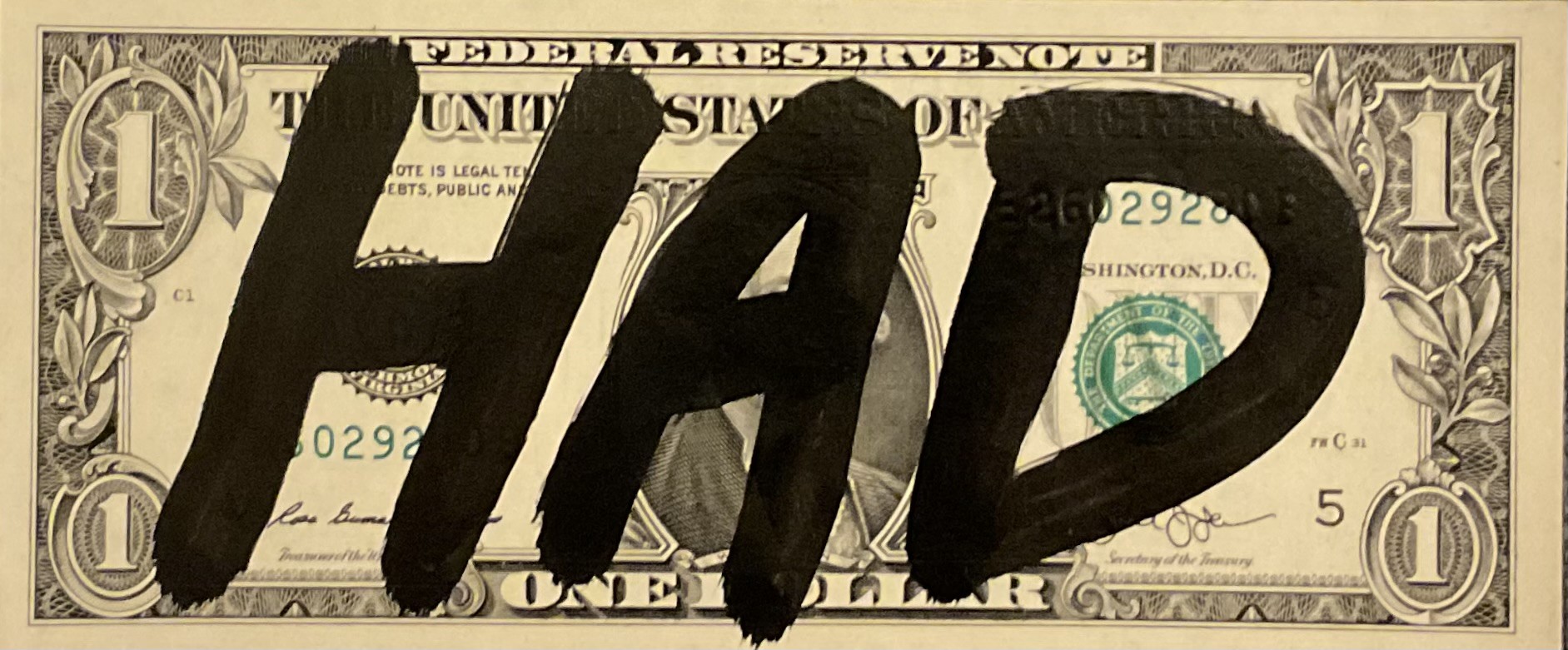 Death NYC, One Dollar Bill (1) Death NYC, One Dollar Bill (1)