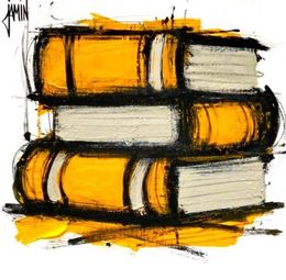 Gemälde, Les livres jaunes, David Jamin