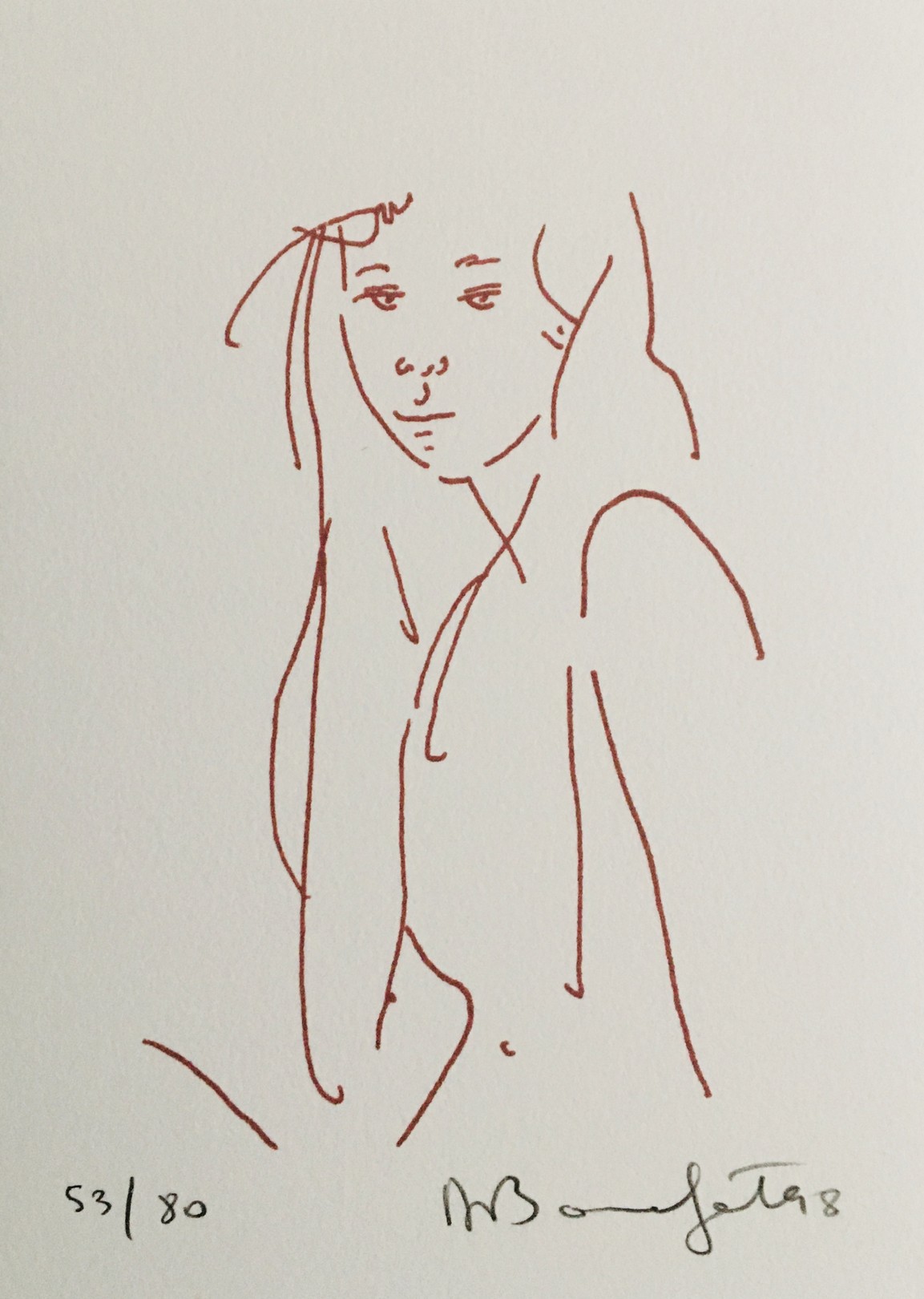 Alain Bonnefoit, Portrait de jeune fille Alain Bonnefoit, Portrait de jeune fille