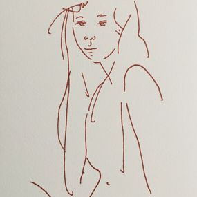 Drucke, Portrait de jeune fille, Alain Bonnefoit