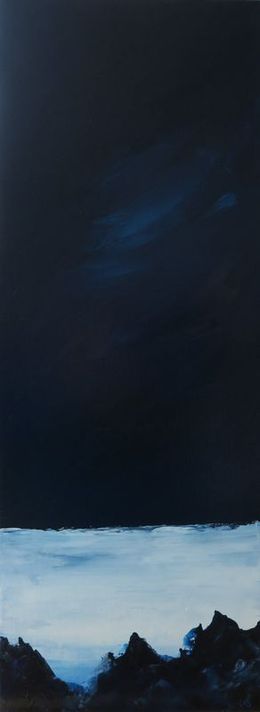 Peinture, Lune d'or, Nathalie Le Reste