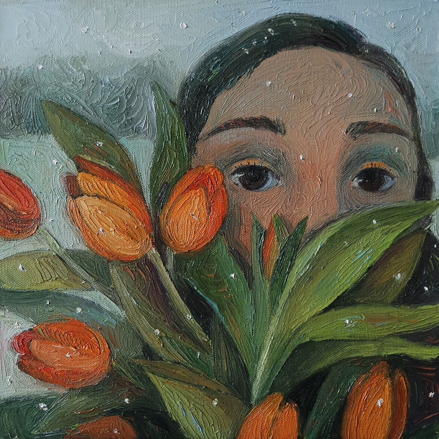 Galya Popova, Orange tulips Galya Popova, Orange tulips
