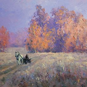 Gemälde, Cold morning, Boris Serdyuk