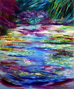 Painting, Japanese Garden at Monet Residence, Ruslana Levandovska