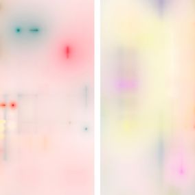 Painting, Hesperides 001 and Hesperides 004, Diptych, Francisco Larios