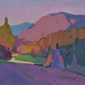 Painting, Autumn Evening, Alexander Shandor