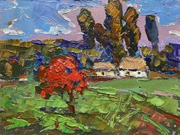Painting, Viburnum bush, Oksana Ivanyuk