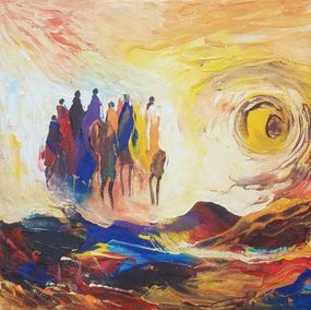 Gemälde, Viewing The Sun 7, Paul Akiiki