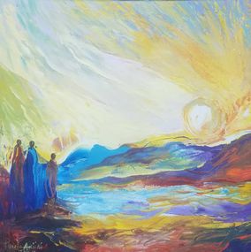 Gemälde, Viewing The Sun 2, Paul Akiiki