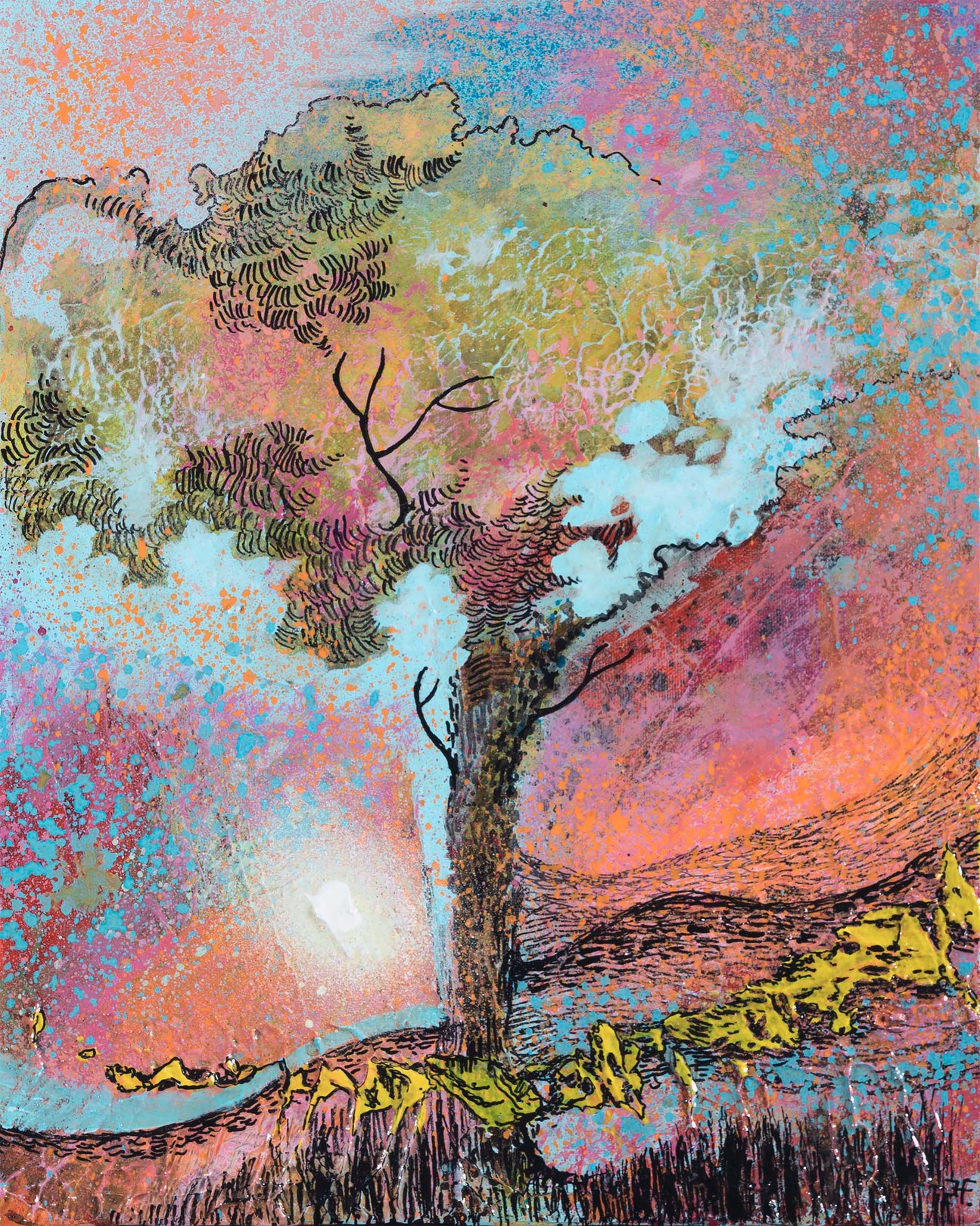 Hervé Fayolle, Arbres étranges - série 12 Hervé Fayolle, Arbres étranges - série 12