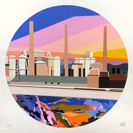 Print, Providence & Sea Sunset, Marion Sagon
