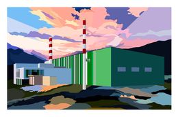 Print, Sorting center & Sunset, Marion Sagon