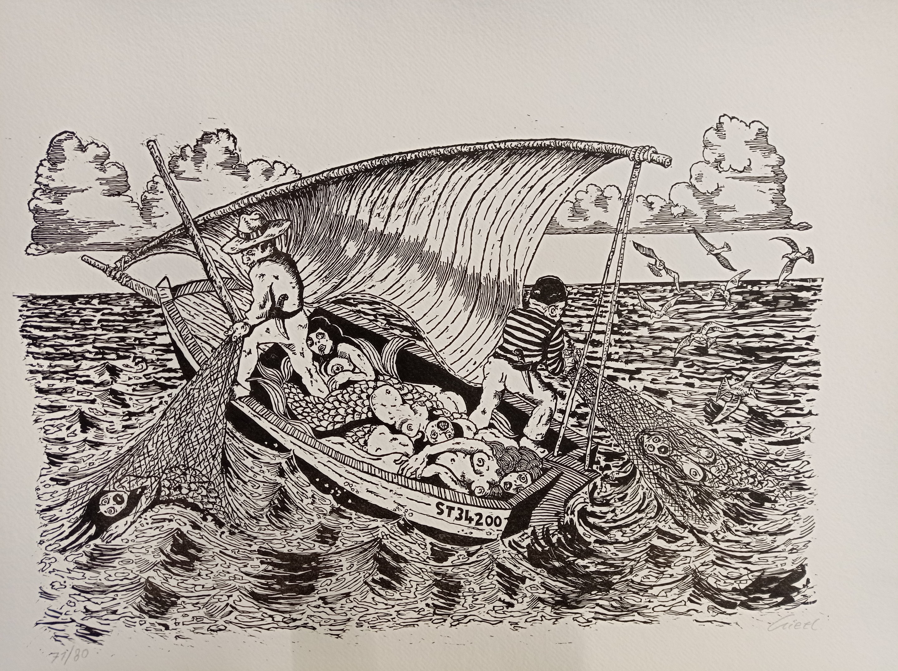 Karl Gietl, Pêche à la sirène Karl Gietl, Pêche à la sirène