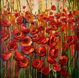 Peinture, Poppies, Mykola Bodnar