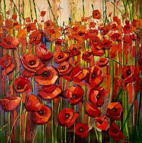 Painting, Poppies, Mykola Bodnar