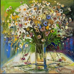 Painting, Daises, Mykola Bodnar