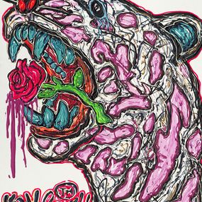 Print, Love Sick Tiger, Lieuwe van Gogh