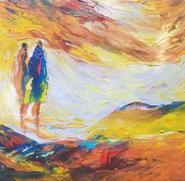 Peinture, Viewing The Sun 8, Paul Akiiki