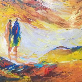 Gemälde, Viewing The Sun 8, Paul Akiiki