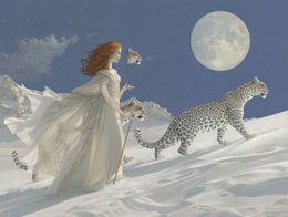 Print, Snow Leopards, Michael Parkes