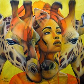 Peinture, Dans le silence de la savane, Jeannette Guichard-Bunel