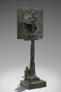 Sculpture, Autoportrait, le poilu, 84-88, César Baldaccini