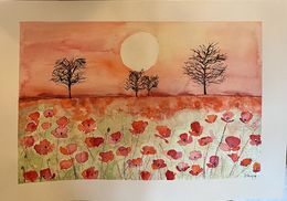 Painting, Poppies, Isabelle Hirtzig