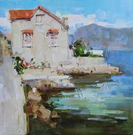 Peinture, House in the Kotor Bay, Tetiana Shendryk