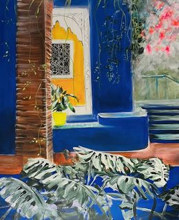 Painting, Jardin de Majorelle (2), Charlotte Pivard