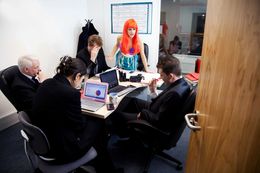 Photography, Ariel Conducts a Business Meeting, Sarah Maple