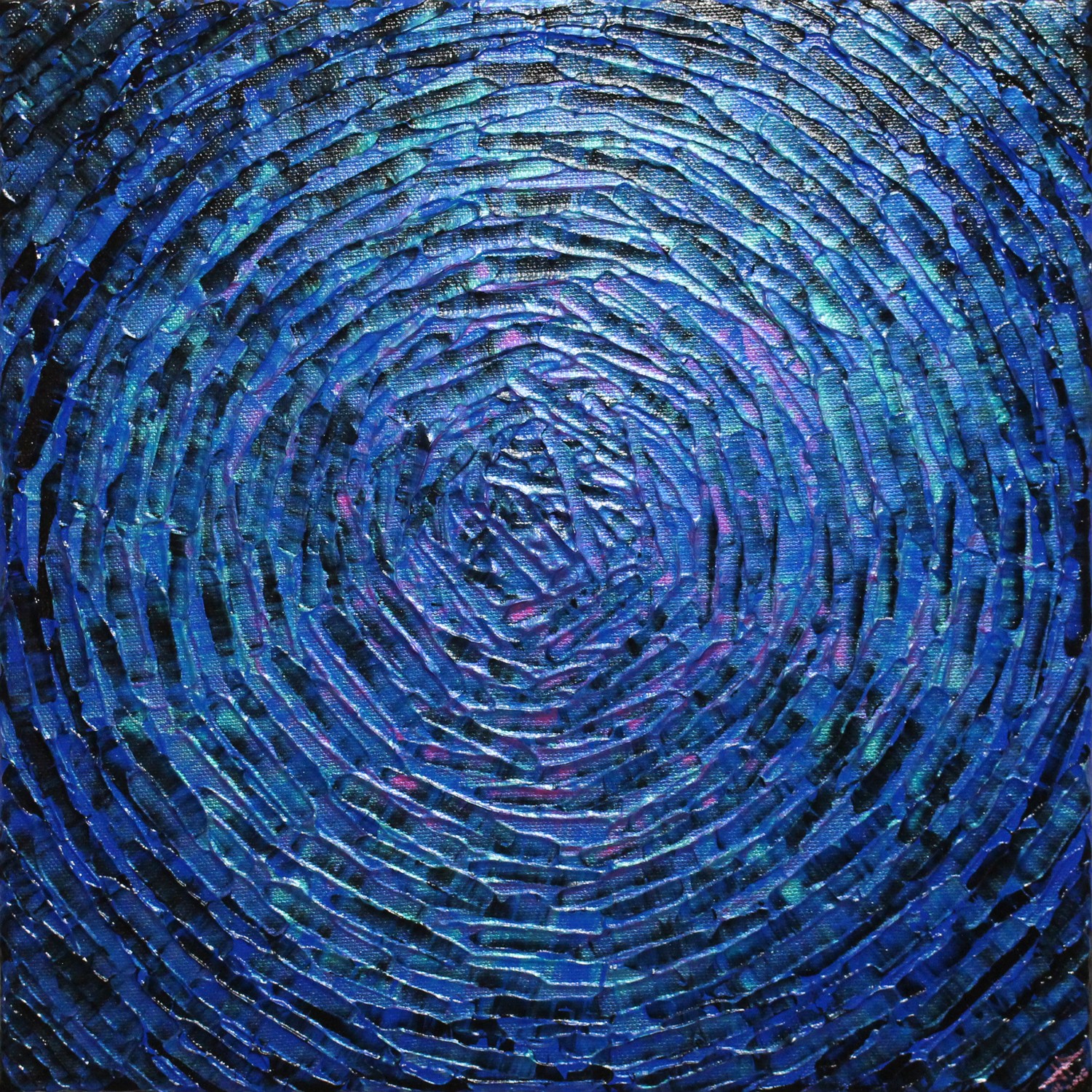 Jonathan Pradillon, Éclat concentrique rose bleu Jonathan Pradillon, Éclat concentrique rose bleu