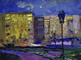 Peinture, Night city, Boris Serdyuk