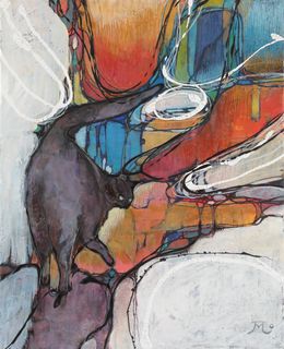 Gemälde, City Cat, Miyuki Takanashi