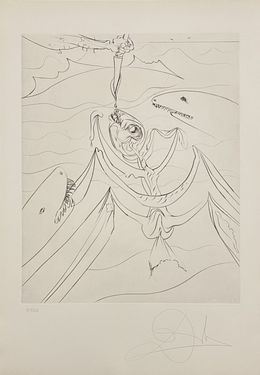 Print, The Old Man and the Sea - The Struggle, Salvador Dali