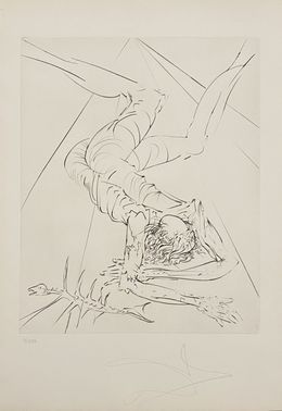 Print, The Old Man and the Sea - The Fall, Salvador Dali