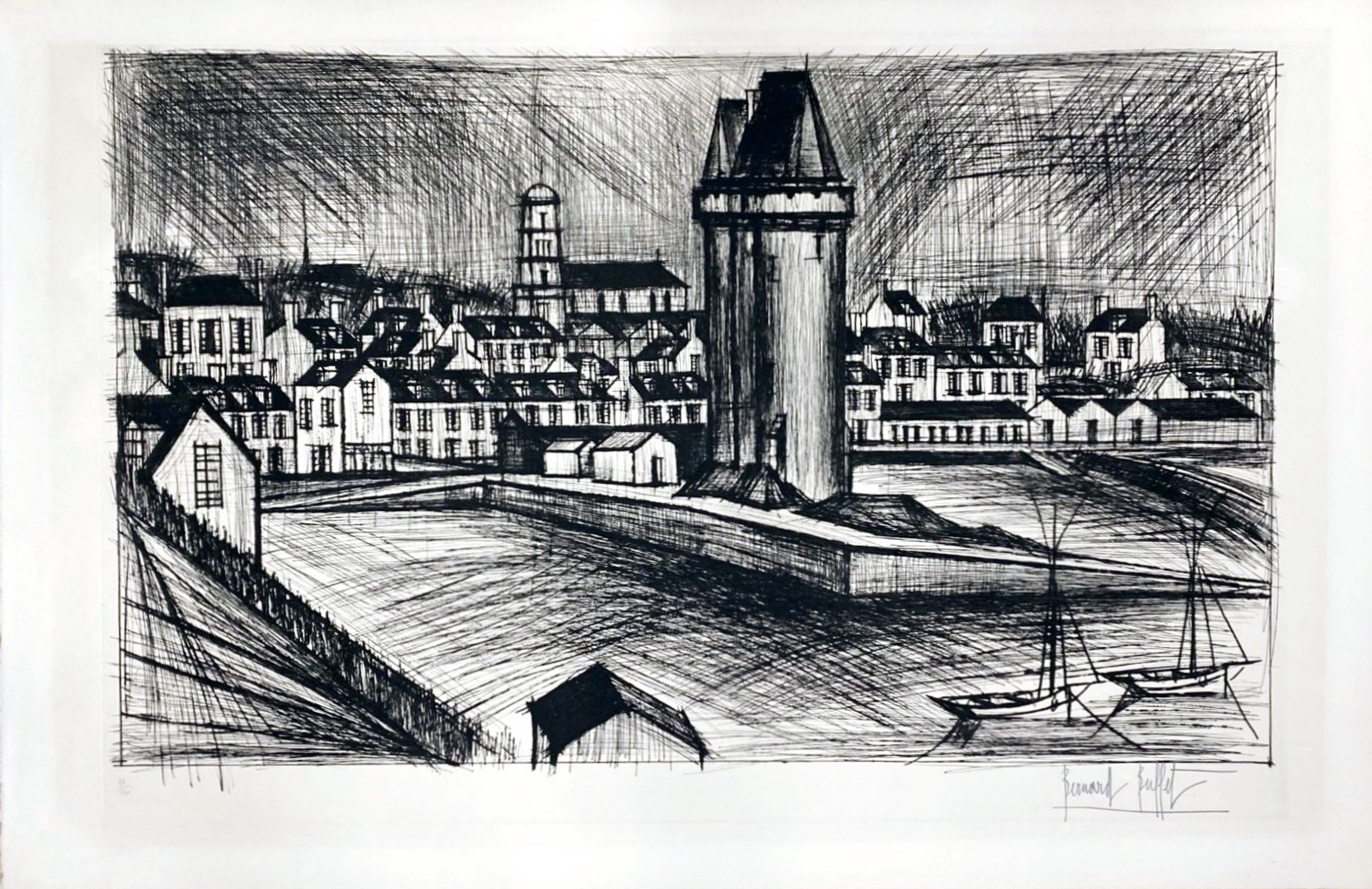 Bernard Buffet, La Tour Solidor Bernard Buffet, La Tour Solidor