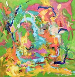 Painting, Two Faces, Nicole Leidenfrost