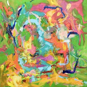Painting, Two Faces, Nicole Leidenfrost