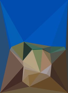 Drucke, Faisceaux Lumineux Bleu-Vert, ART-MCB