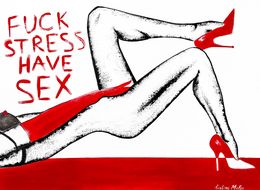 Peinture, Fuck stress, have sex, Kristina Mallen