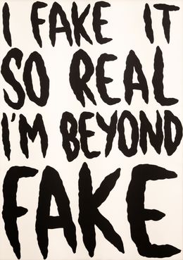 Gemälde, I fake it so real, Dorfner Léo