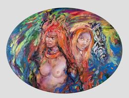 Painting, Himba, Anna Privaloff