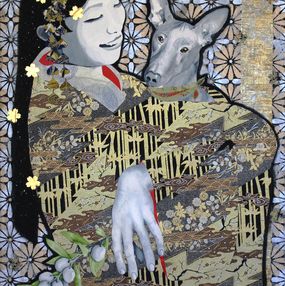Painting, Olive Branch, Tama Takahashi