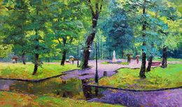 Gemälde, City park, Boris Serdyuk