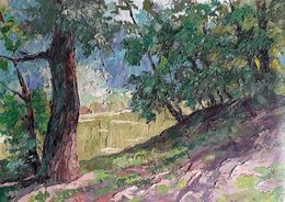 Painting, Shore in the forest, Boris Serdyuk